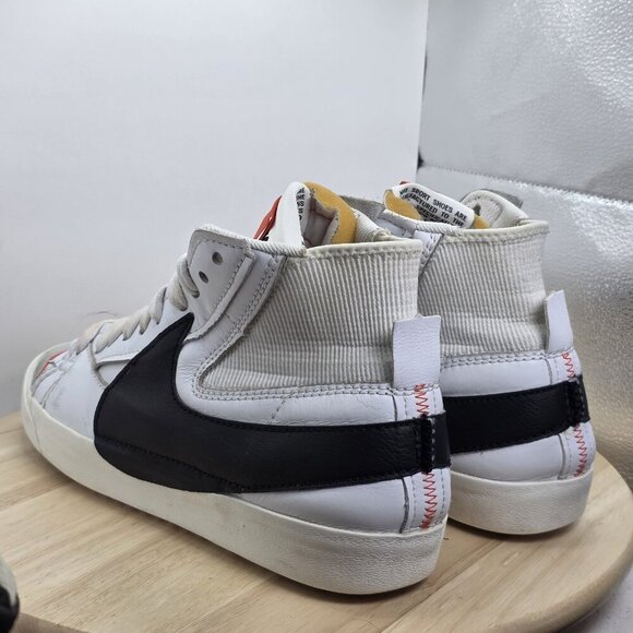 Nike Blazer Mid 77 Jumbo White Black Size 13 Mens Sneakers 2021 DD3111-100 - Picture 7 of 9